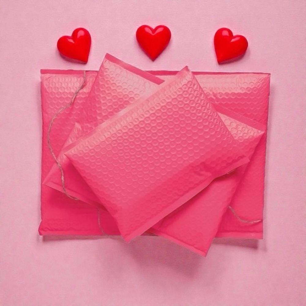 Hot Pink 10.5”x16” Poly Bubble Mailer Pack of 10 - Picture 6 of 7